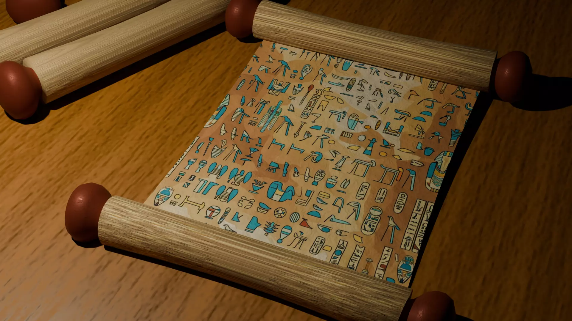Ancient Egypt Hieroglyphs - VOL 2 - 4 Seamless PBR Texture_0