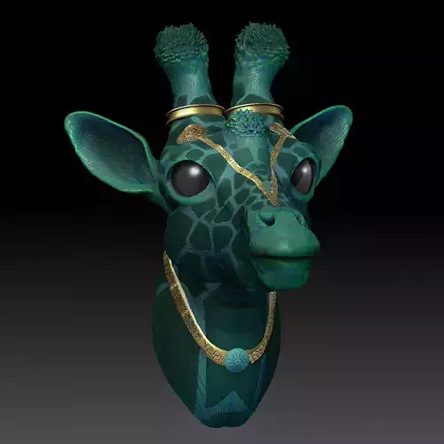 Fantasia Fauna-Girikirti-Giraffe 3D Model 3D print model
