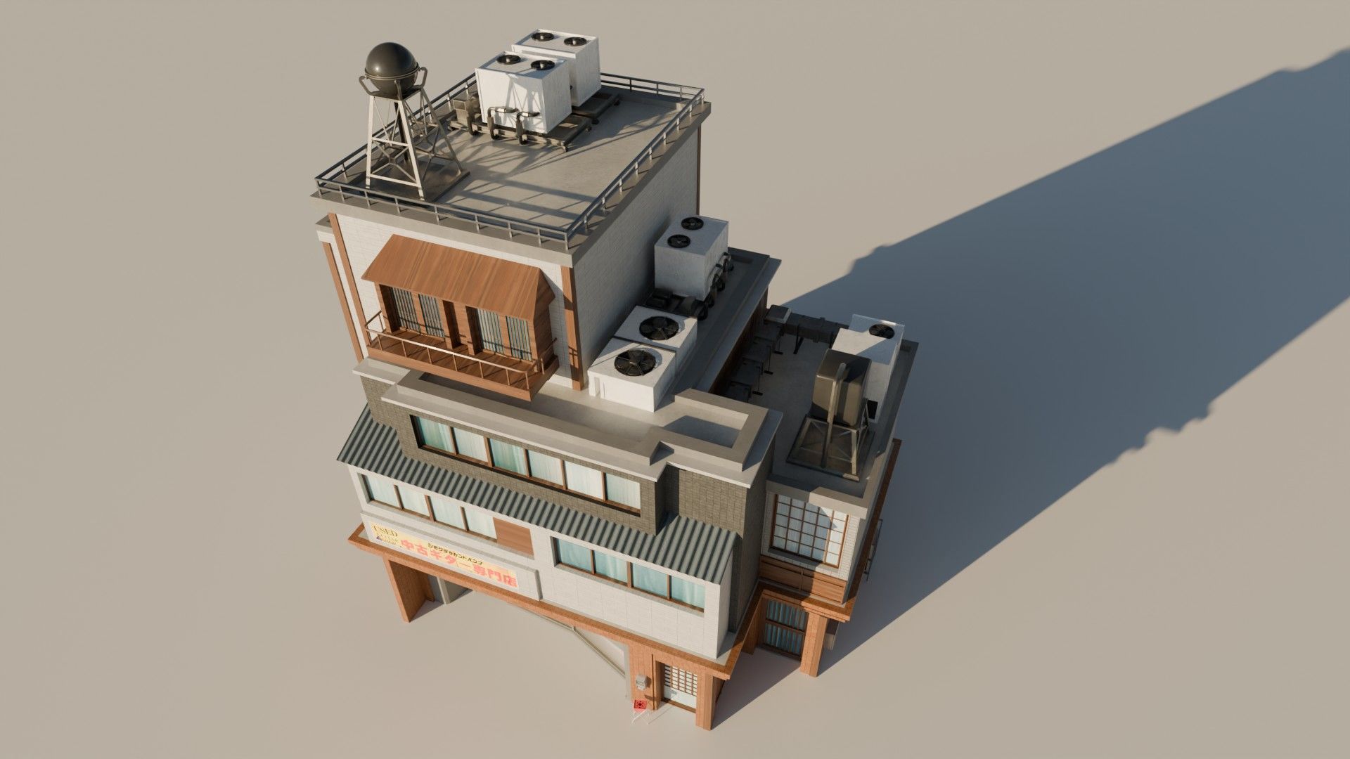 8 Japanese Building Pack 3D model_9