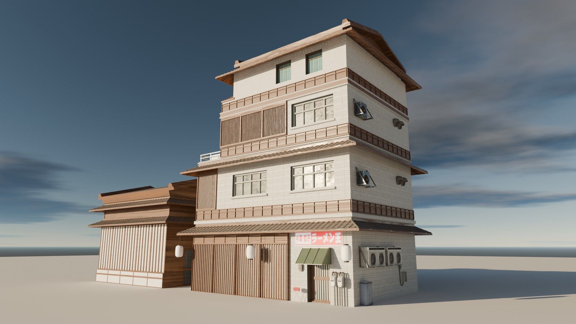 8 Japanese Building Pack 3D model_12