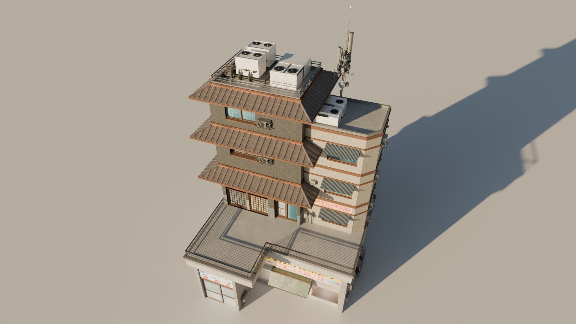 8 Japanese Building Pack 3D model_17