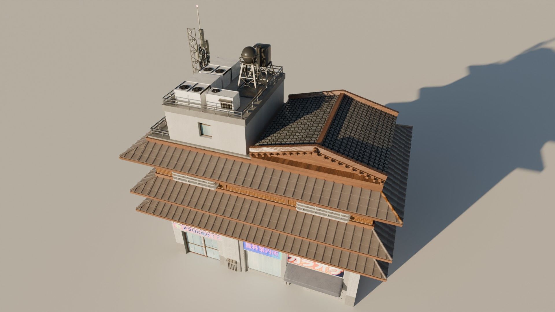 8 Japanese Building Pack 3D model_5
