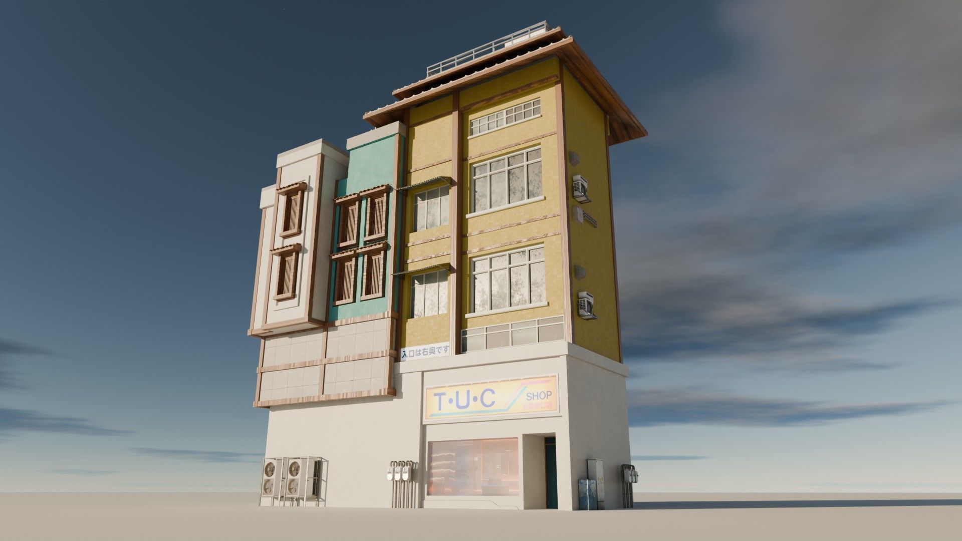 8 Japanese Building Pack 3D model_14