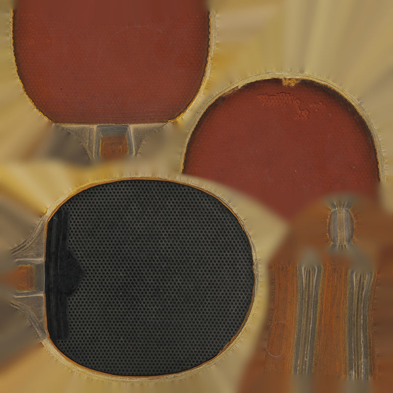 Anydrafts Ping pong paddle 01 Low-poly 3D model_8