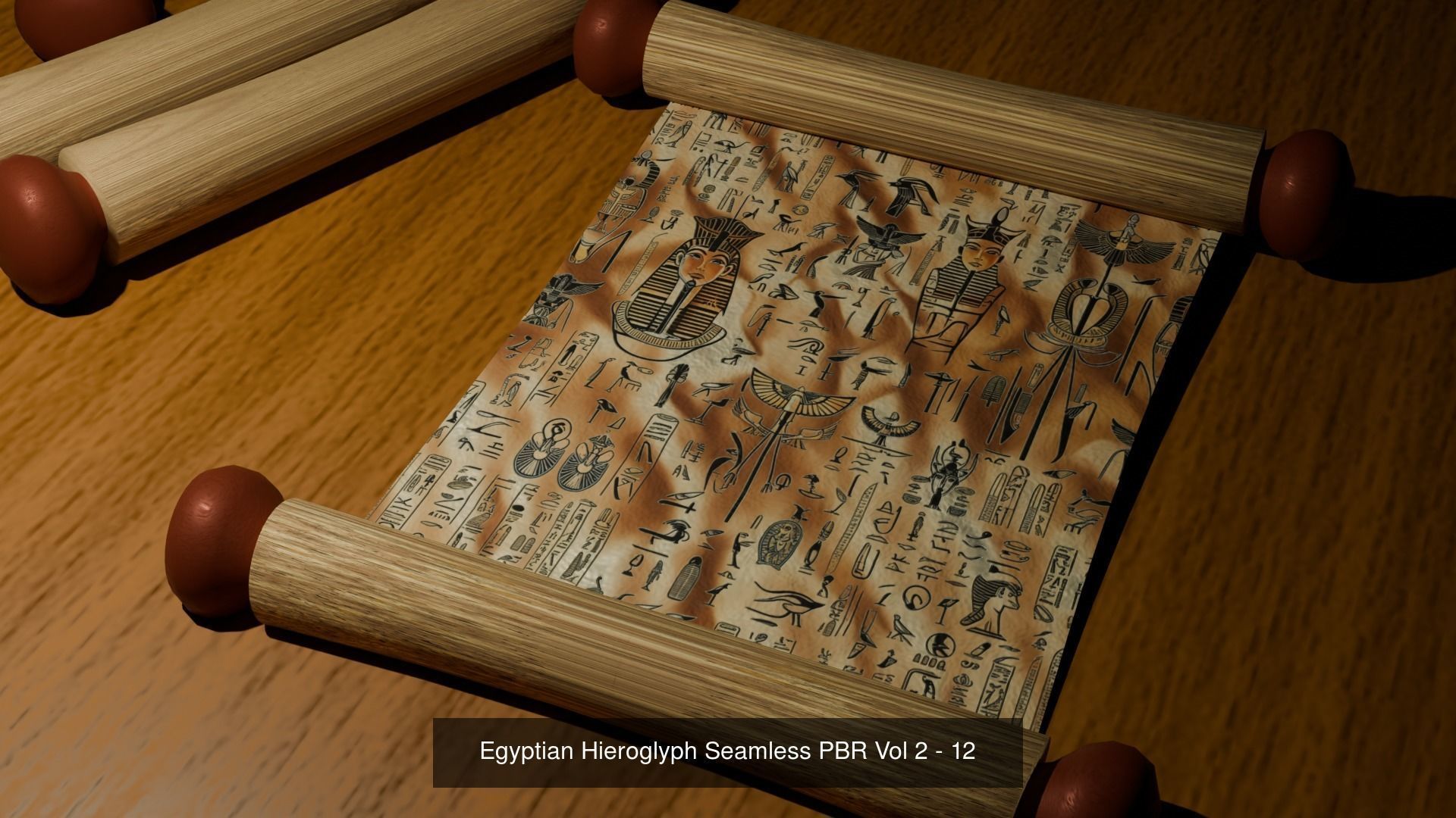 12 Egyptian Hieroglyphs Seamless Textures Texture_12