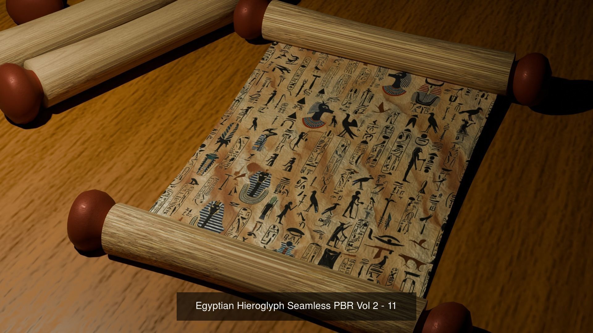 12 Egyptian Hieroglyphs Seamless Textures Texture_11