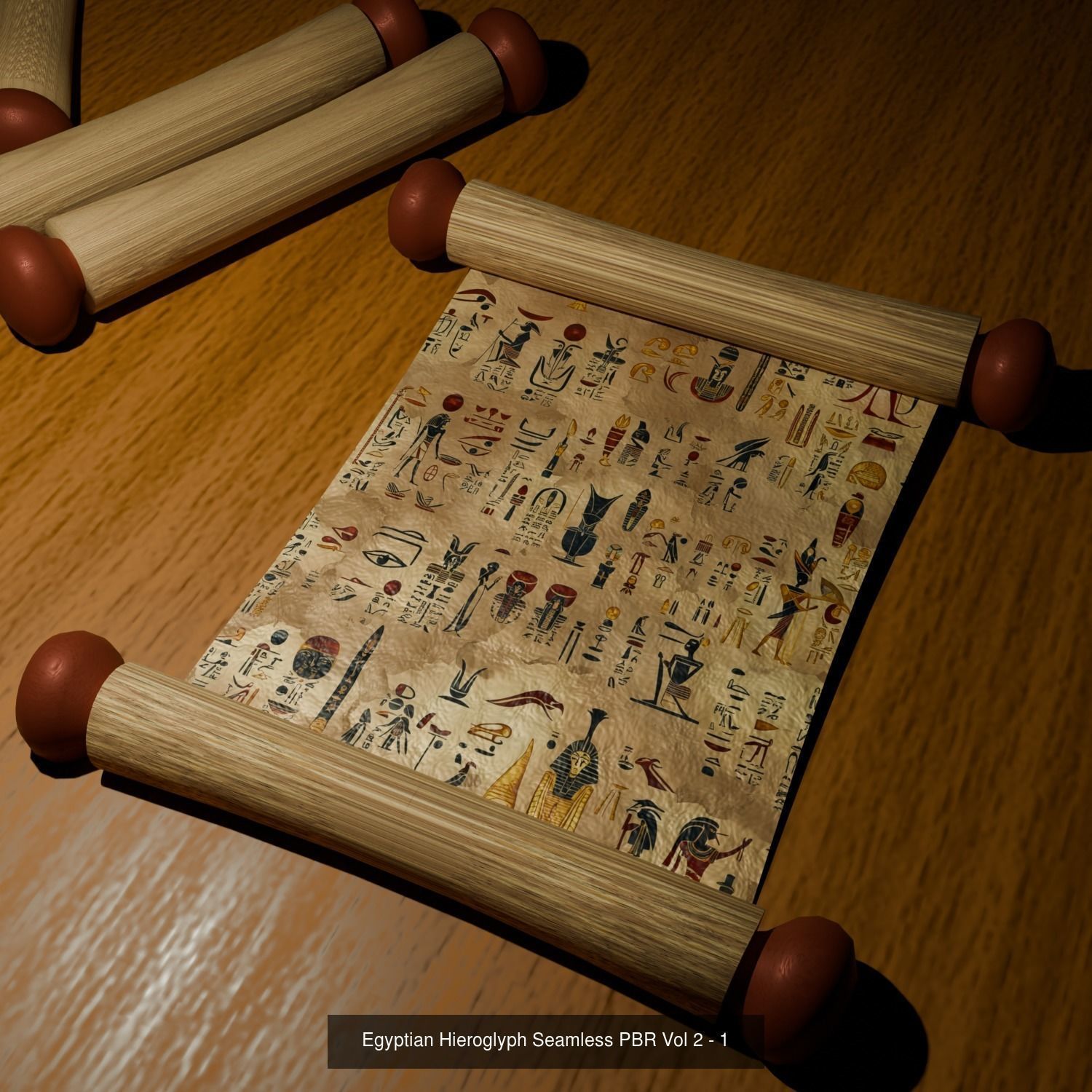 12 Egyptian Hieroglyphs Seamless Textures Texture_1