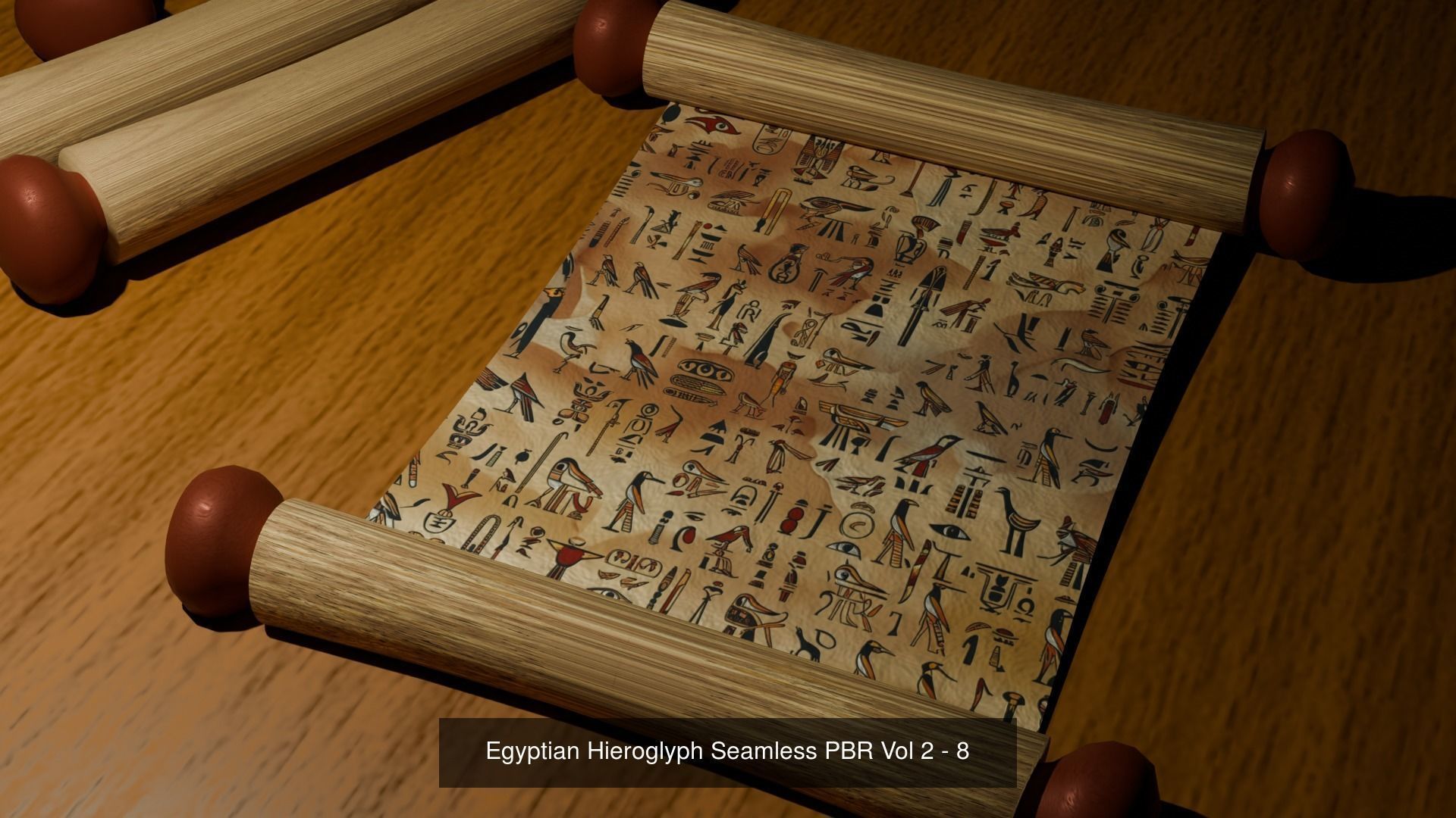 12 Egyptian Hieroglyphs Seamless Textures Texture_8