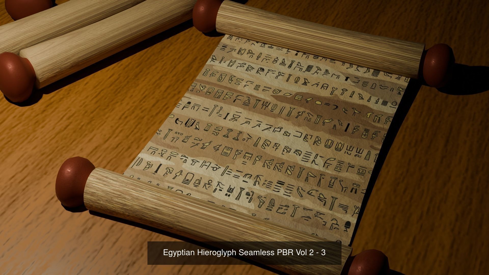 12 Egyptian Hieroglyphs Seamless Textures Texture_3