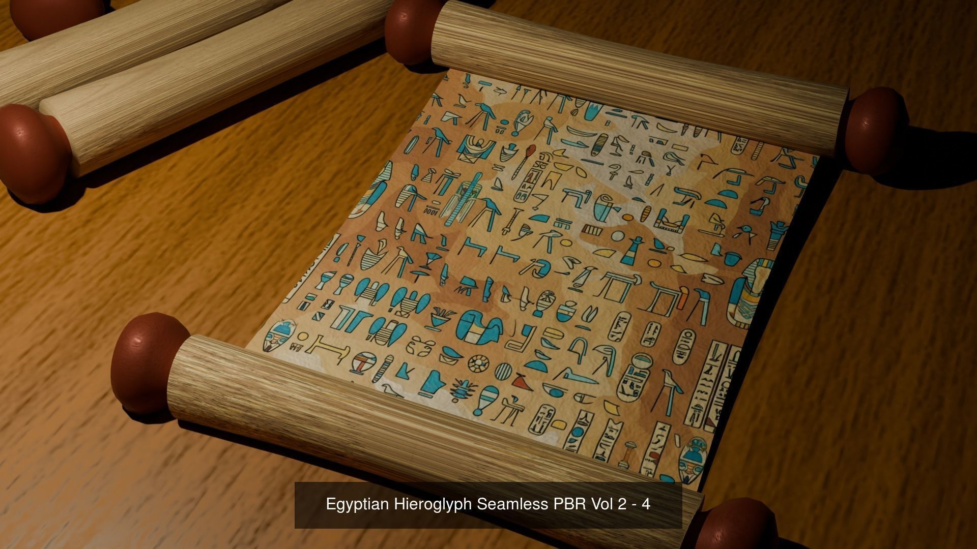 12 Egyptian Hieroglyphs Seamless Textures Texture_4
