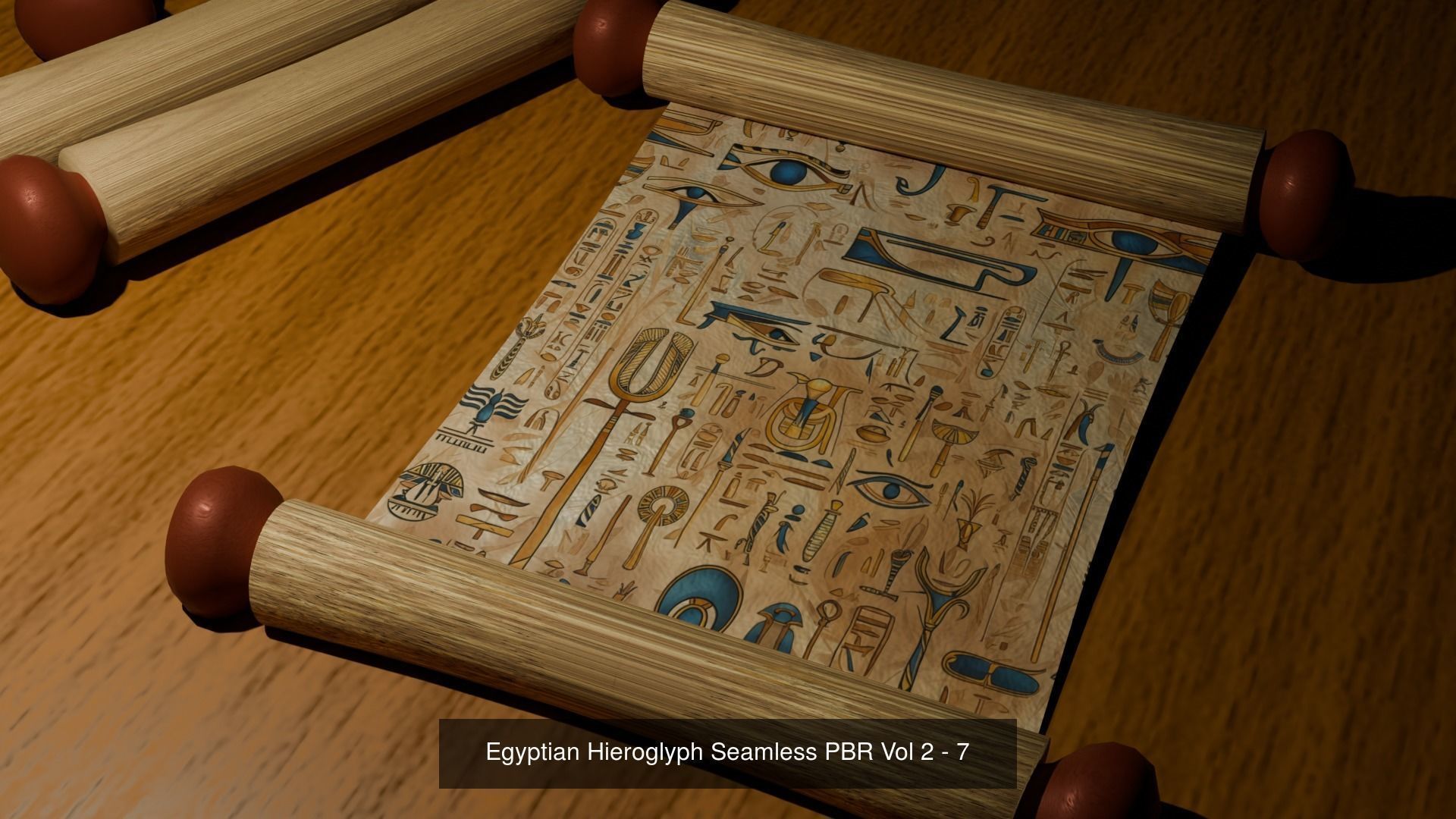12 Egyptian Hieroglyphs Seamless Textures Texture_7
