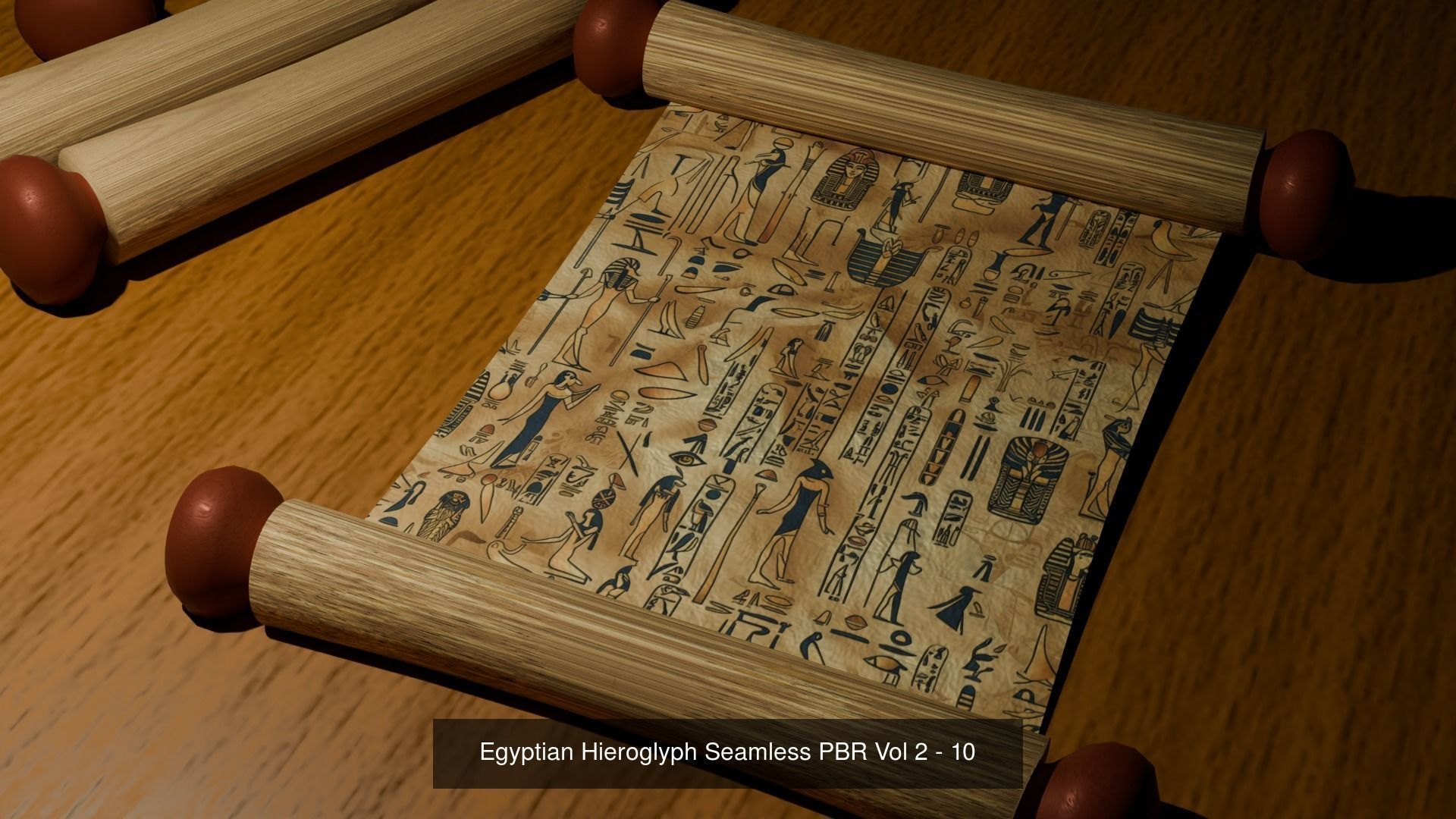 12 Egyptian Hieroglyphs Seamless Textures Texture_10