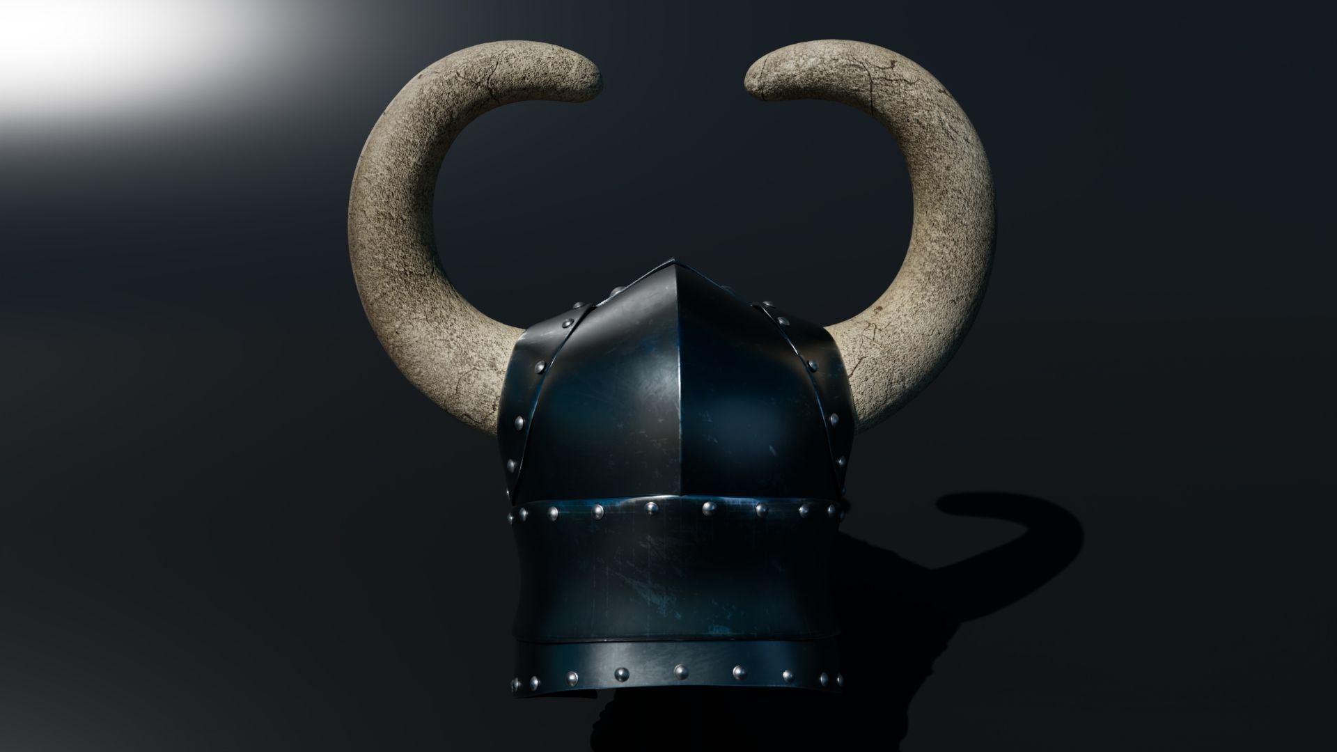 Medieval Helmet 3D model_3