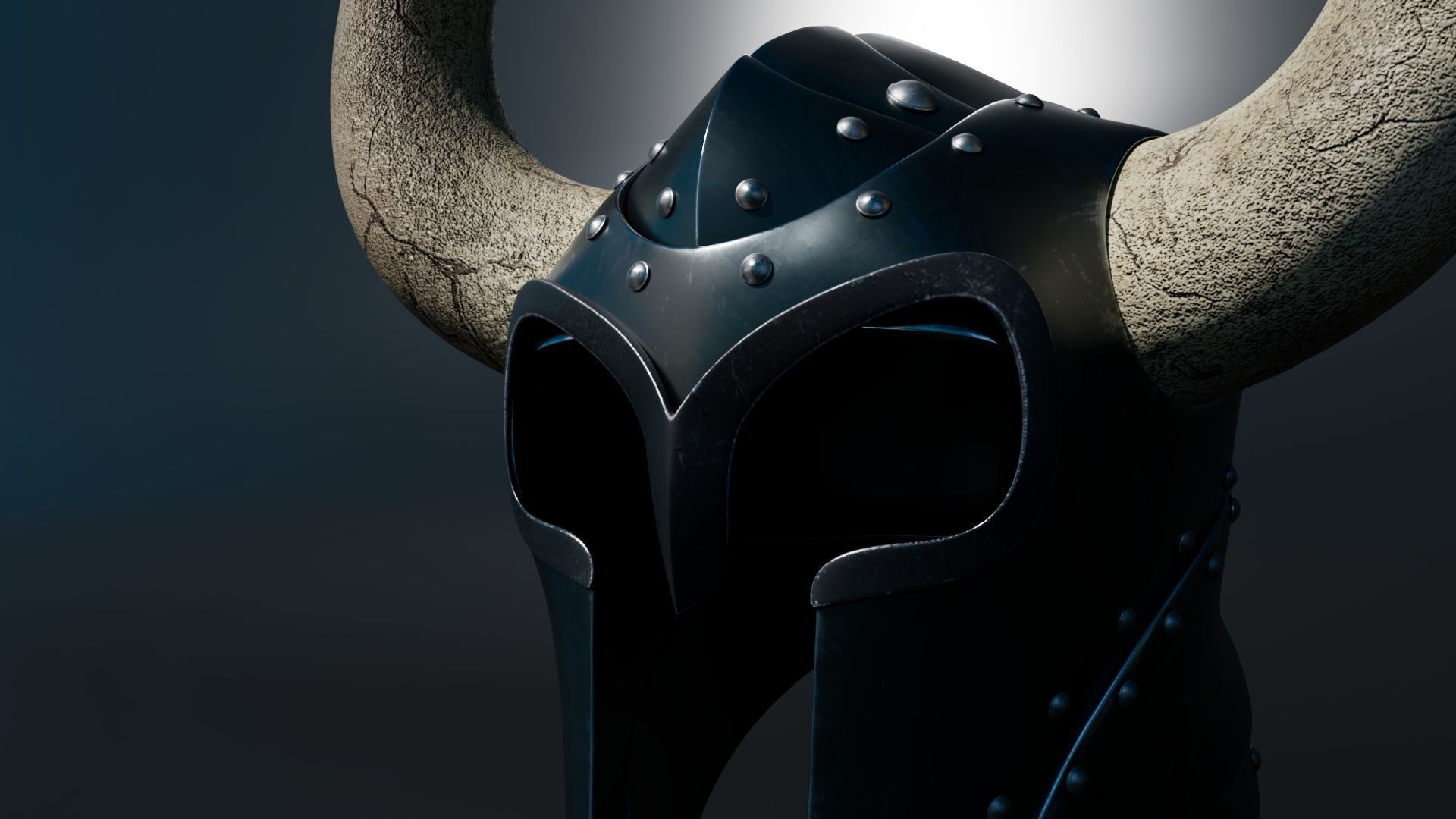 Medieval Helmet 3D model_5