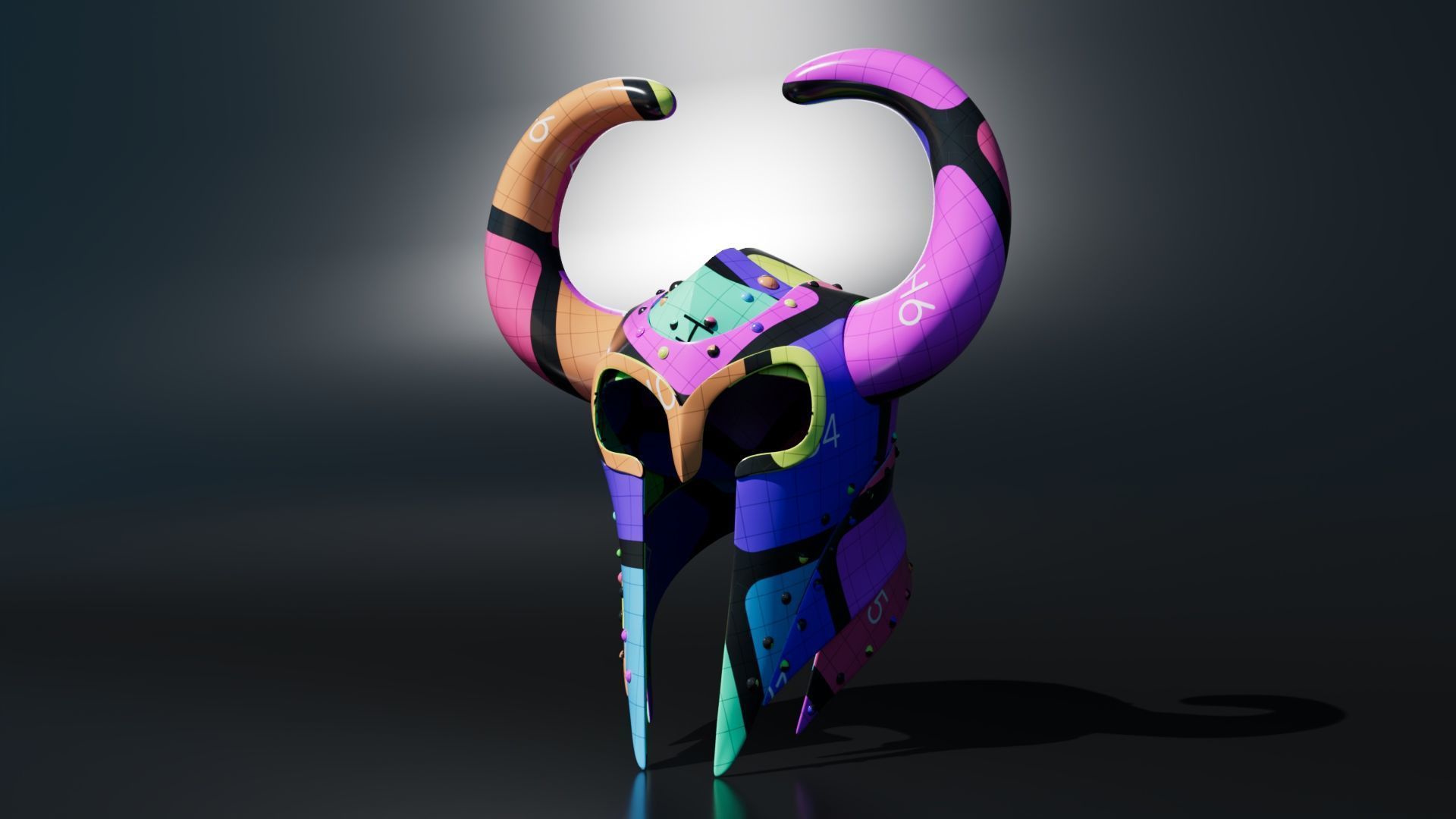 Medieval Helmet 3D model_7