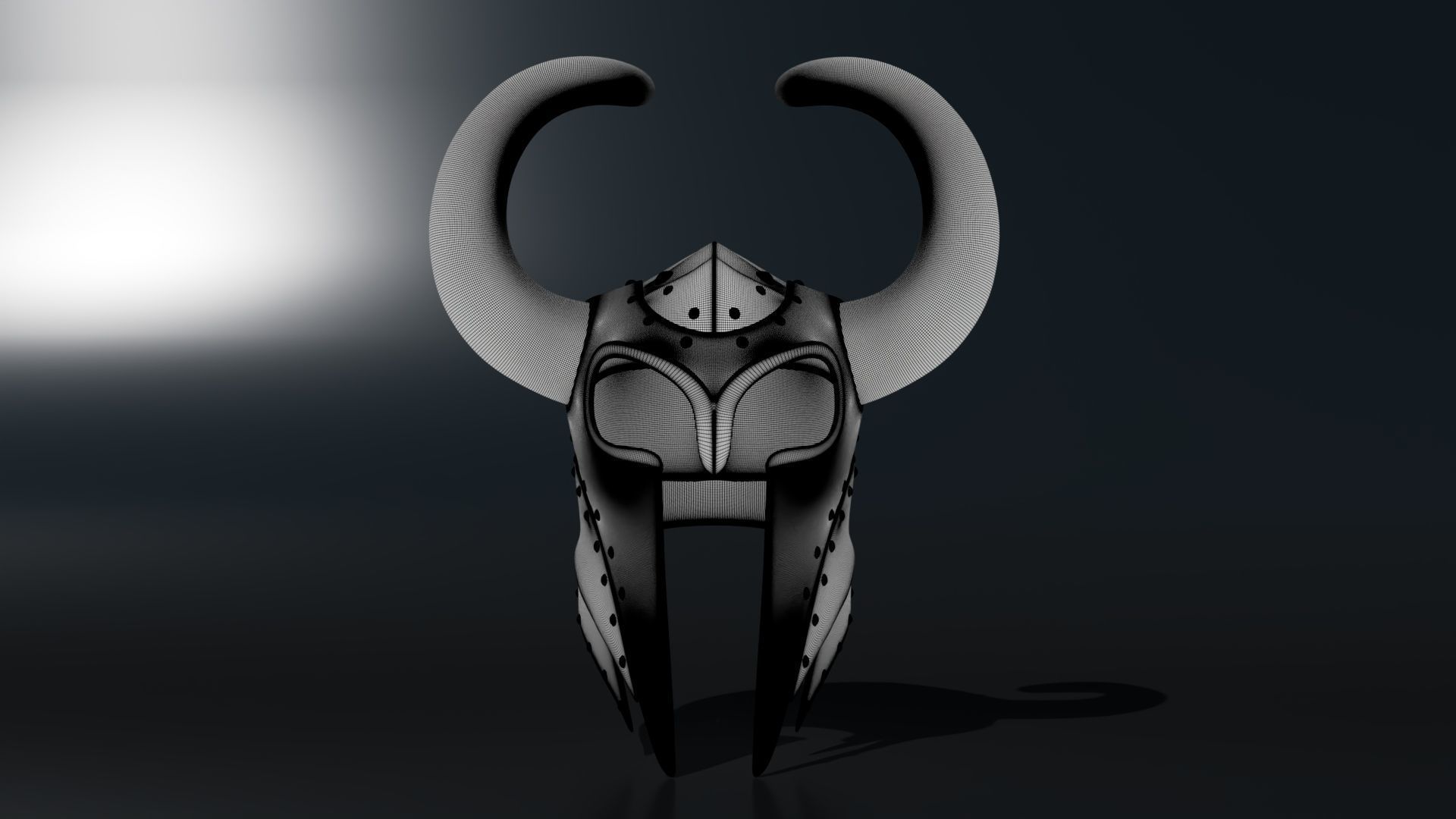 Medieval Helmet 3D model_6