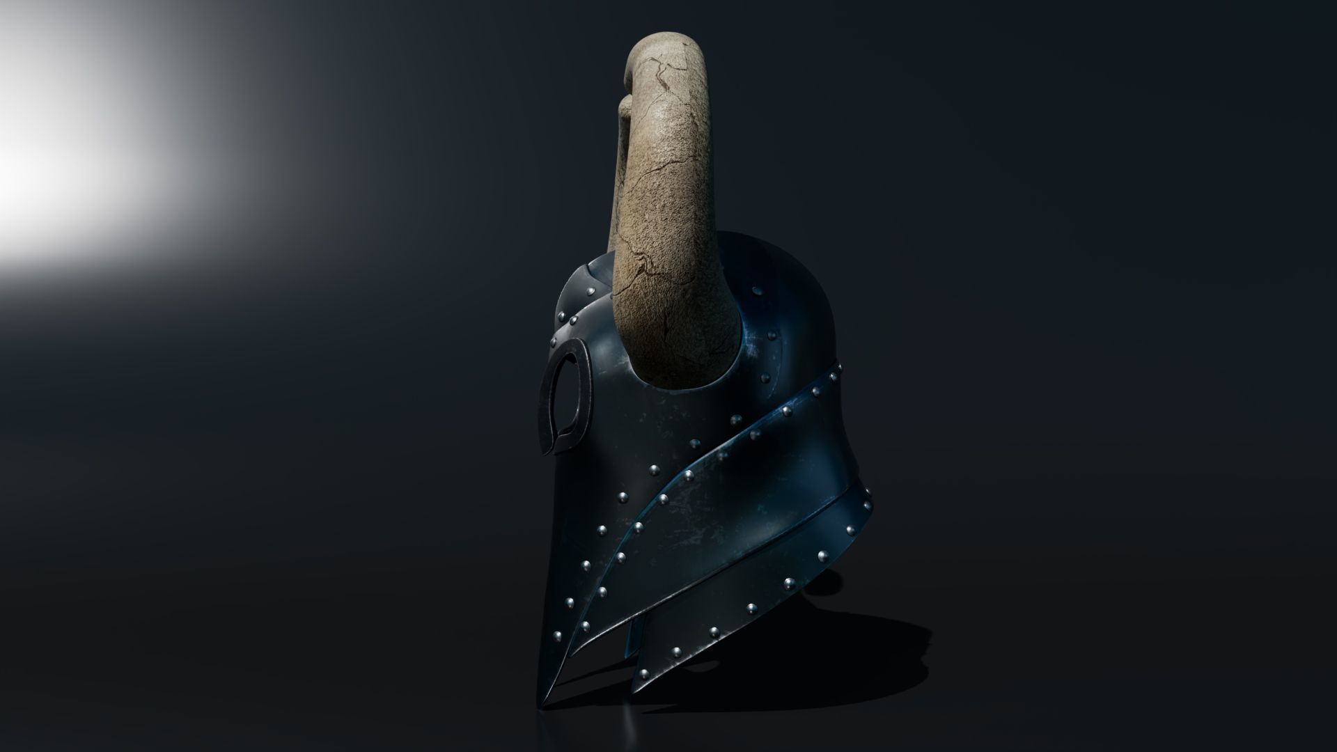 Medieval Helmet 3D model_4