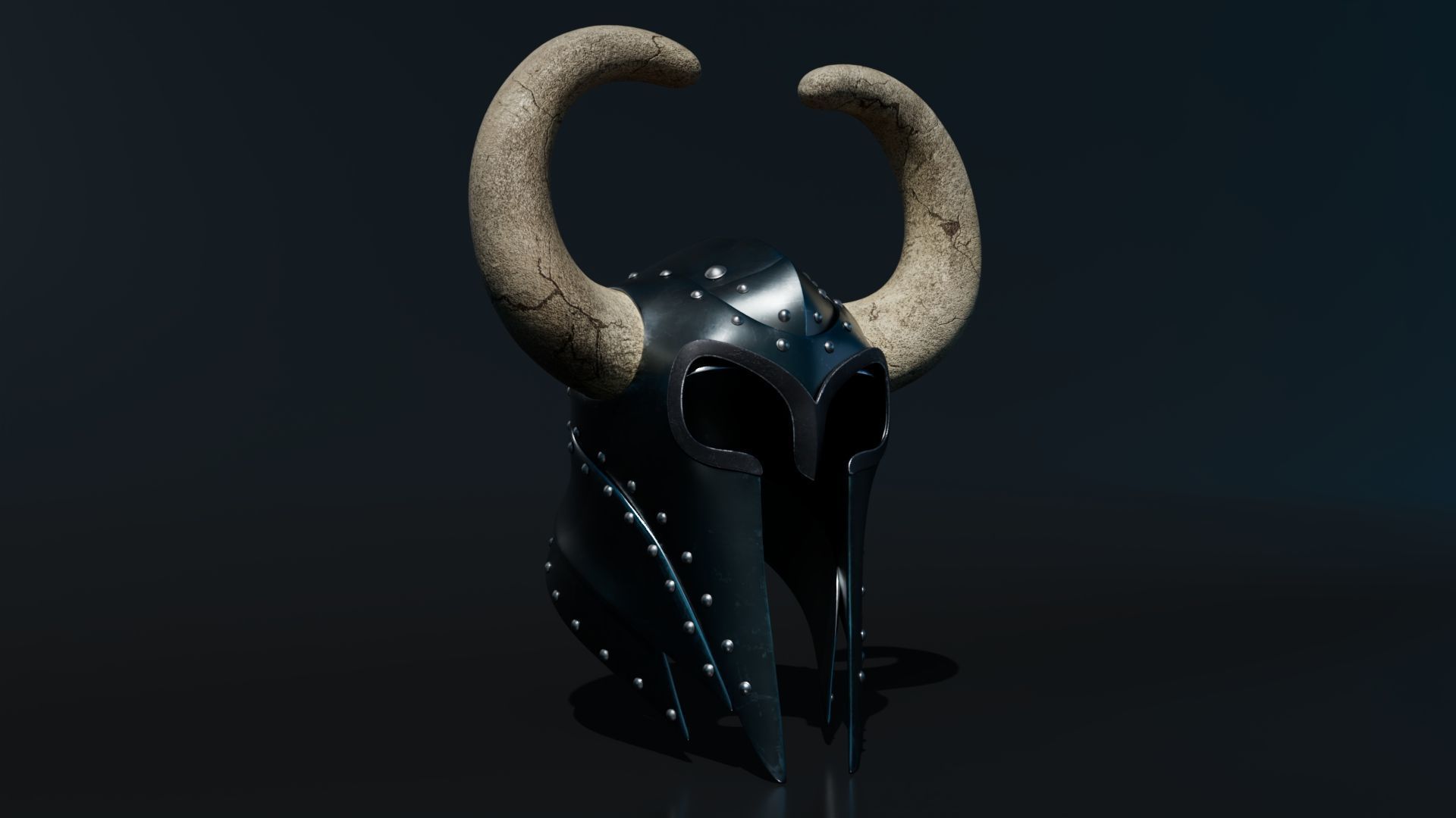 Medieval Helmet 3D model_2