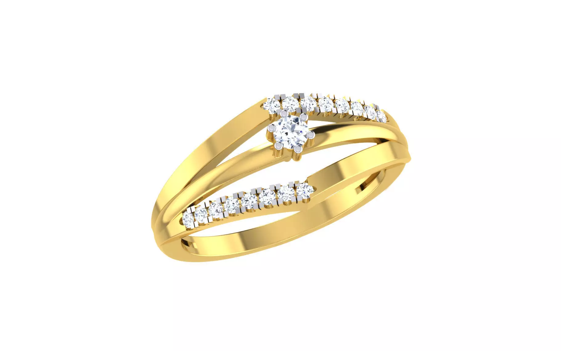 Women Ring Render 3dm STL OBJ FBX Details 3D print model