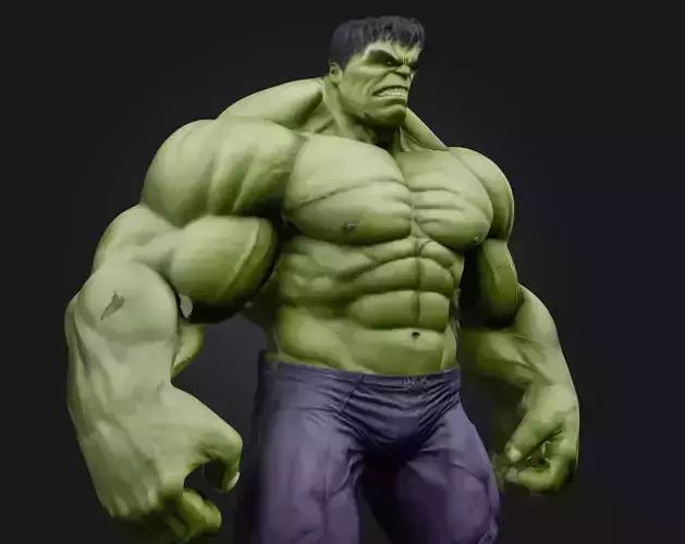 Hulk 3D Model Features Low-poly 3D model