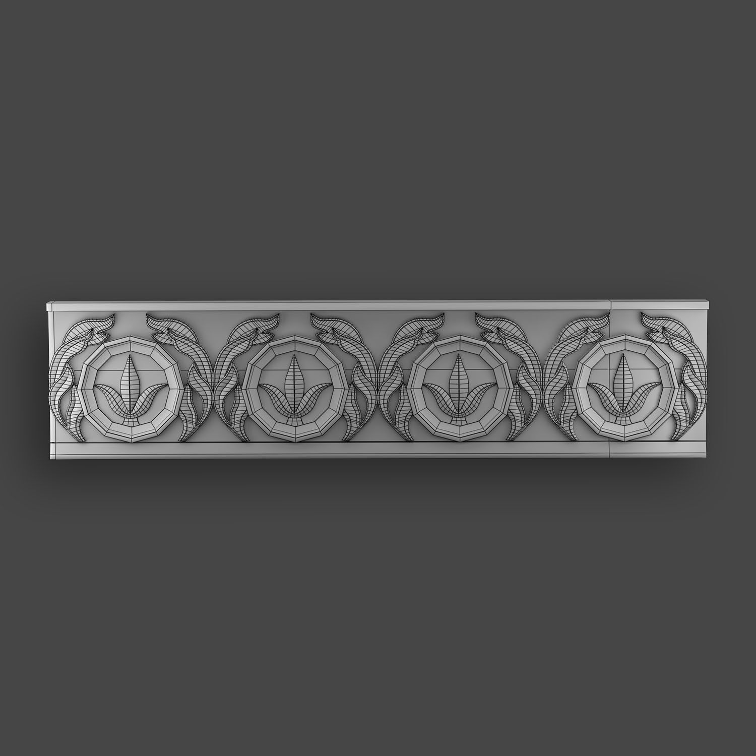 5 Borders Ornamental Pack 2 3D model_21