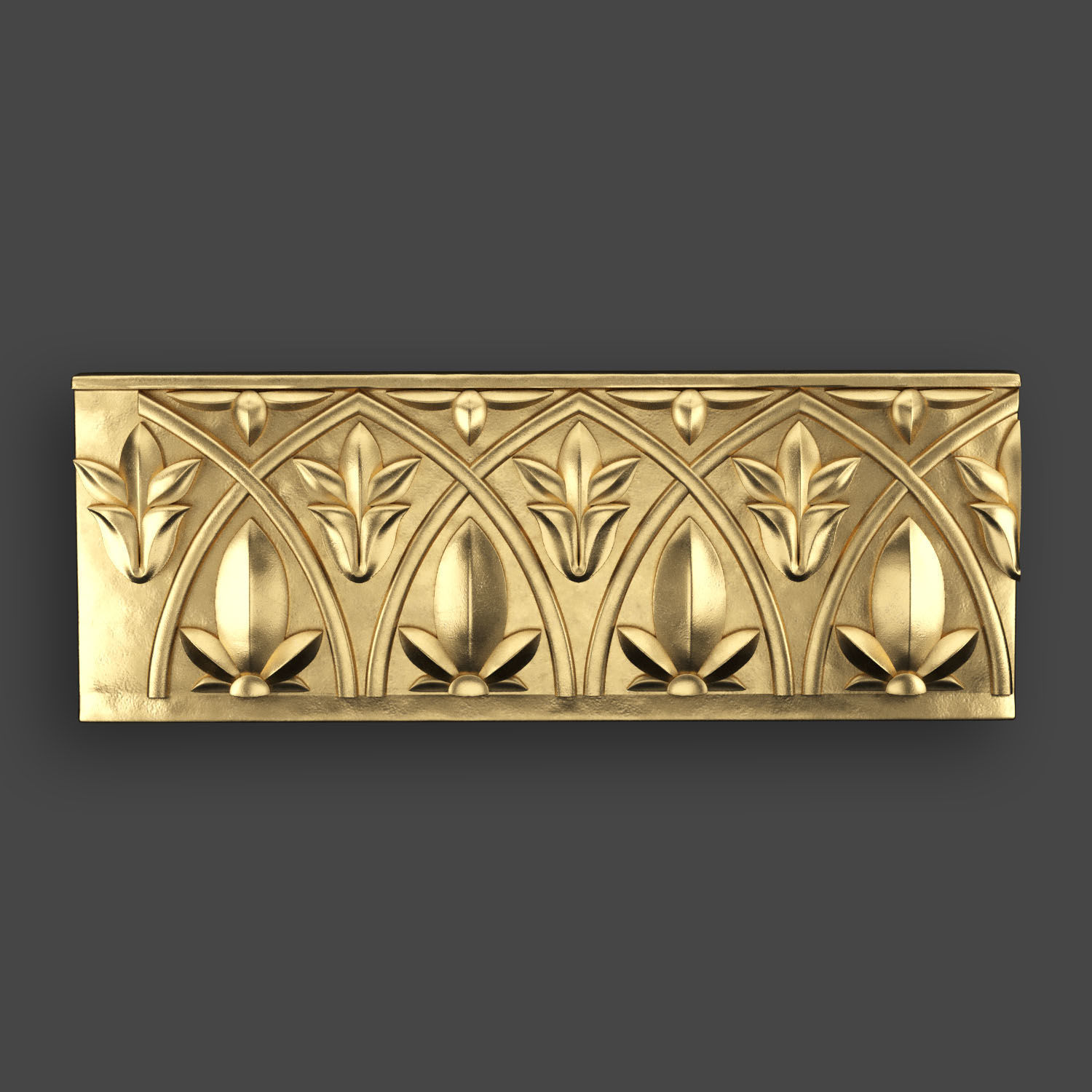 5 Borders Ornamental Pack 2 3D model_1