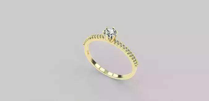 Solitaire ring jewel