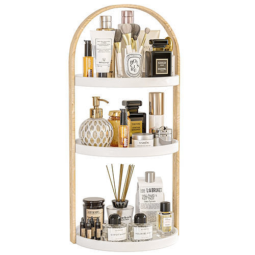 Set of cosmetics perfumes for make-up in the Beauty Salon 3D model