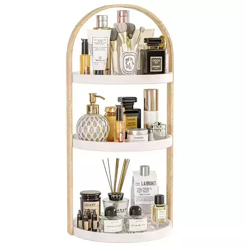 Set of cosmetics perfumes for make-up in the Beauty Salon