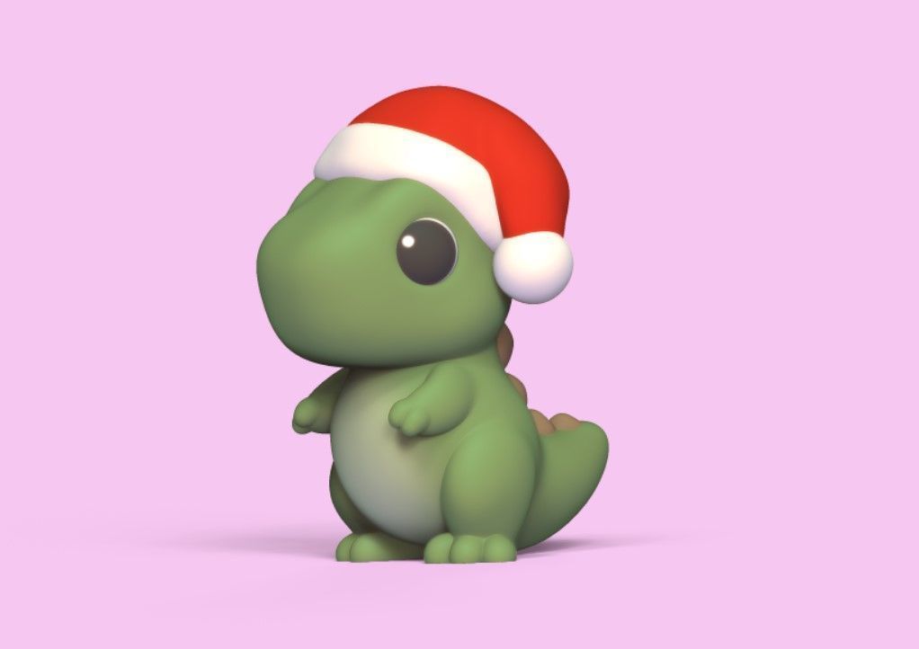 Xmas TRex 3D print model_2