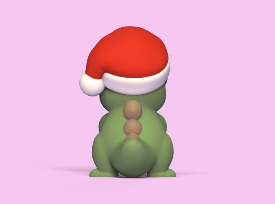 Xmas TRex 3D print model_4