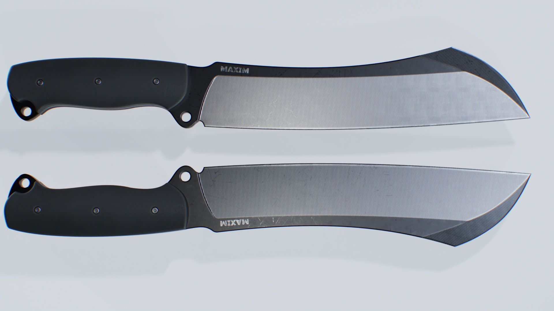 Knife-Combat Low-poly 3D model_1