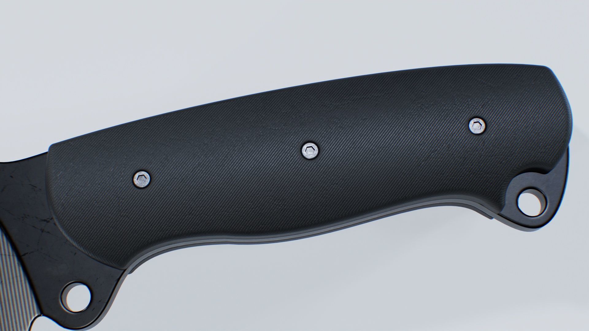 Knife-Combat Low-poly 3D model_4