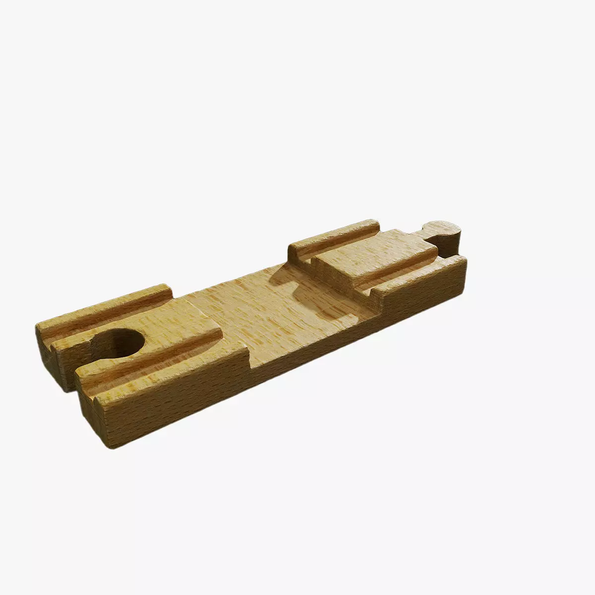 Anydrafts Wooden toys track 01 Low-poly 3D model_0
