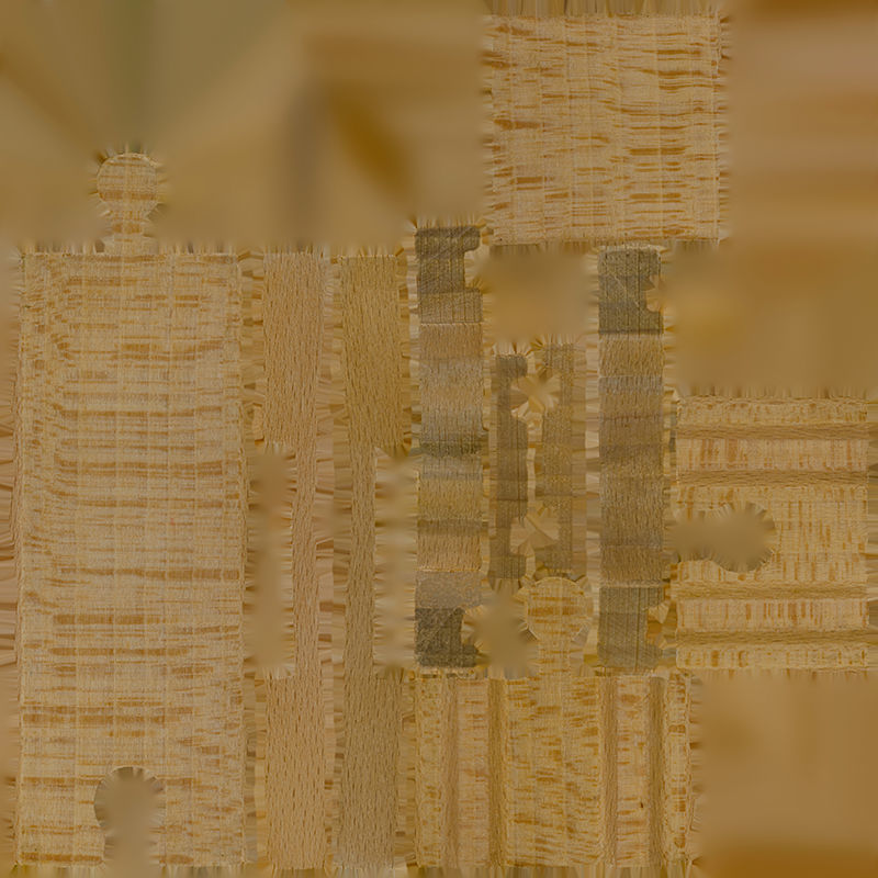 Anydrafts Wooden toys track 01 Low-poly 3D model_8