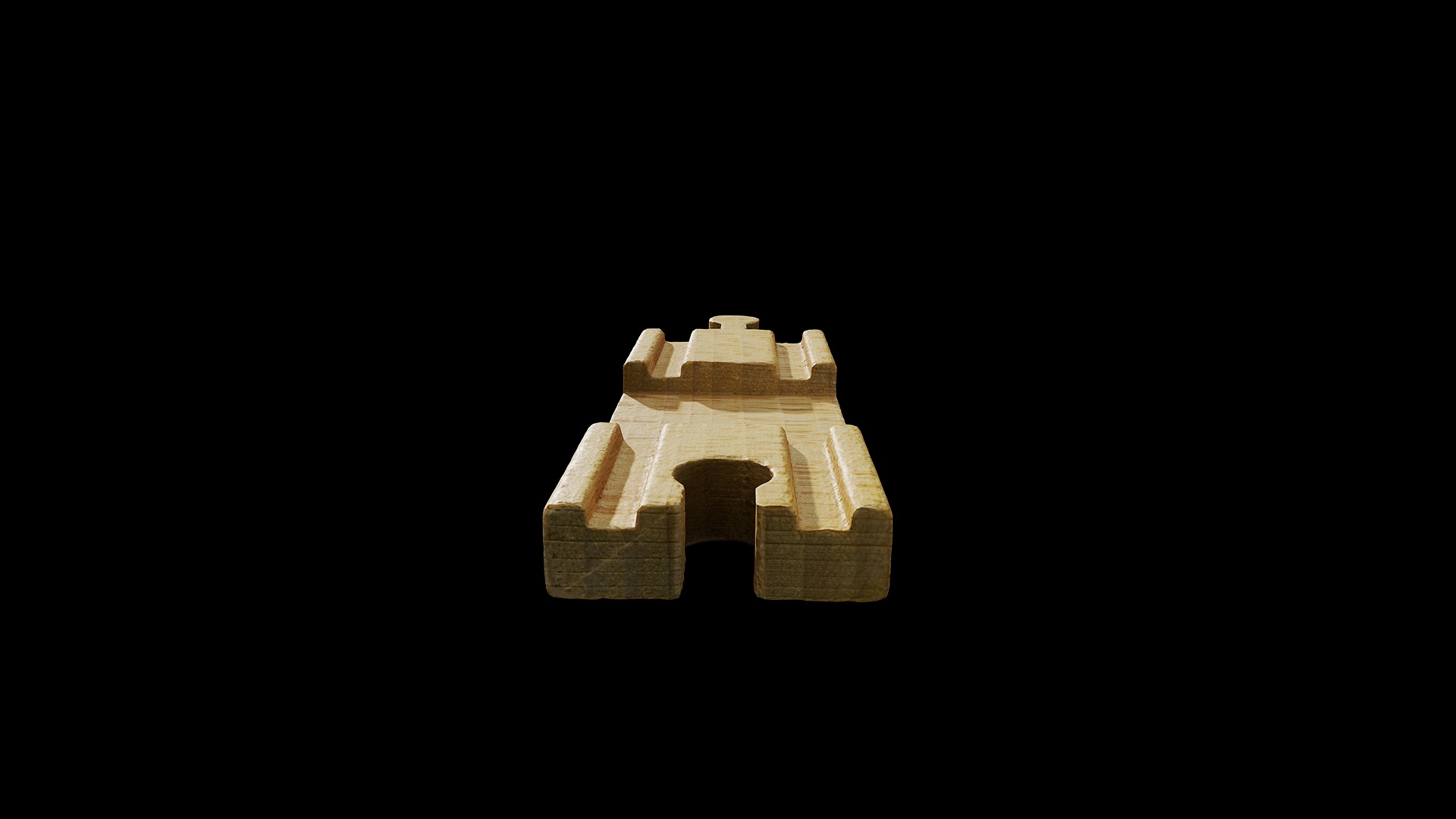 Anydrafts Wooden toys track 01 Low-poly 3D model_4