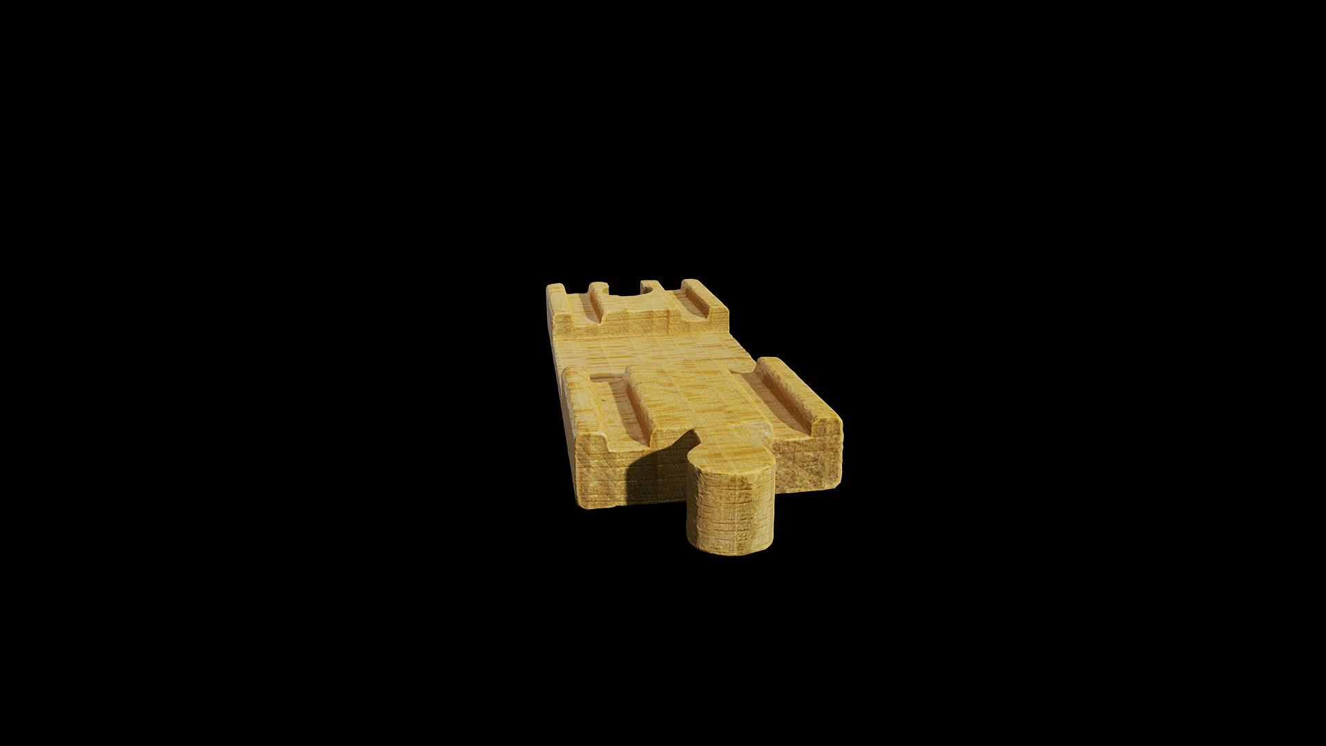 Anydrafts Wooden toys track 01 Low-poly 3D model_3