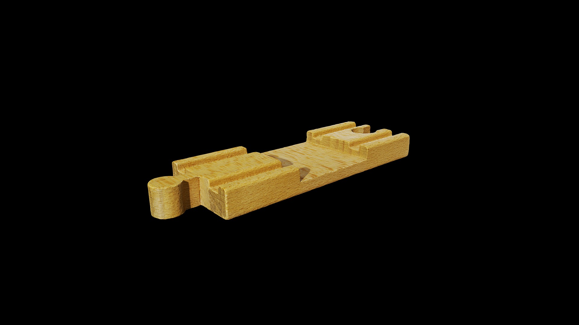 Anydrafts Wooden toys track 01 Low-poly 3D model_7