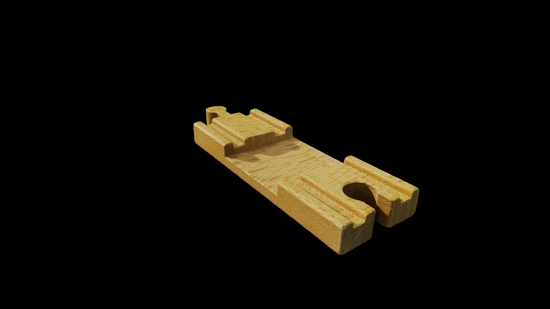 Anydrafts Wooden toys track 01 Low-poly 3D model_6
