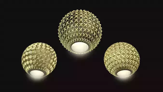 Golden balls lighting