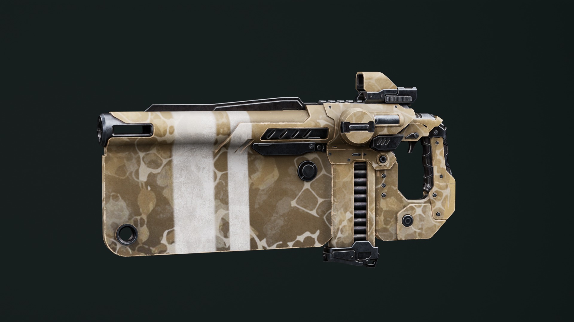 Weapon Sci Fi Pack Vol3 Low-poly 3D model_9