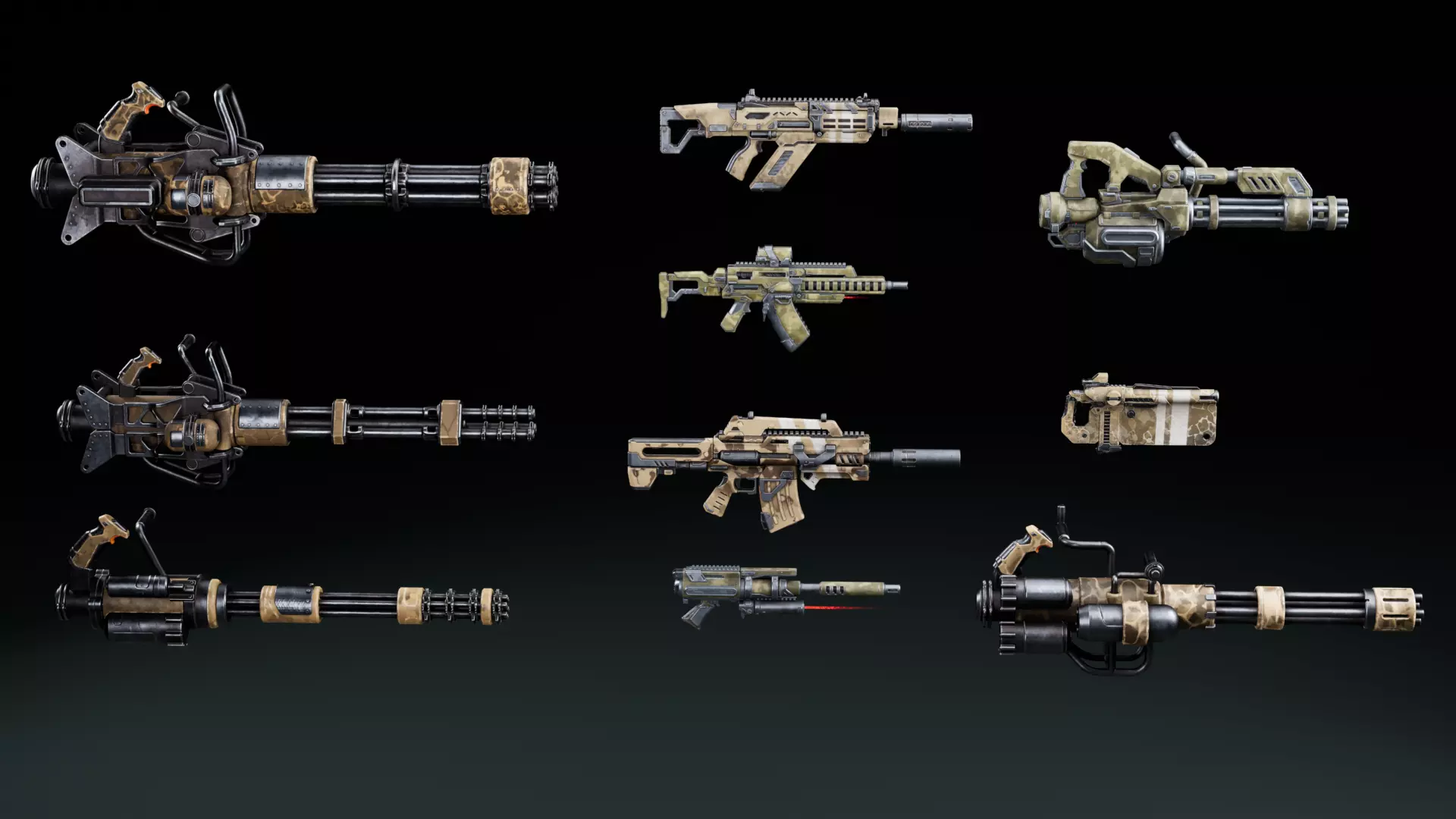 Weapon Sci Fi Pack Vol3 Low-poly 3D model_0