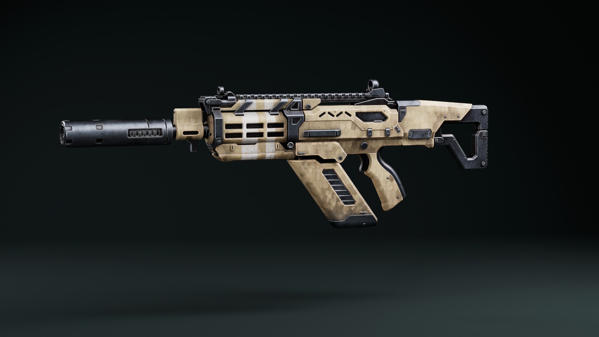 Weapon Sci Fi Pack Vol3 Low-poly 3D model_8