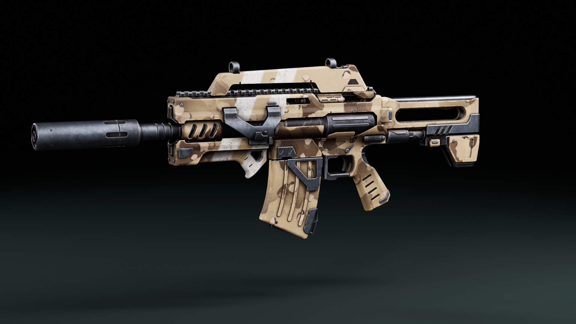 Weapon Sci Fi Pack Vol3 Low-poly 3D model_2