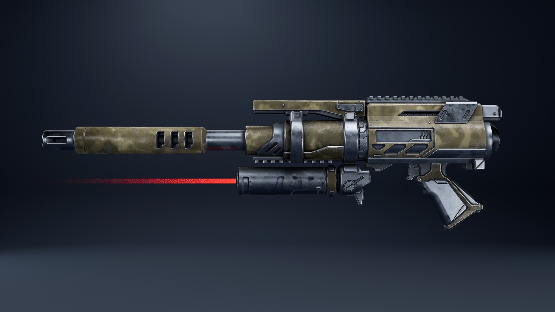 Weapon Sci Fi Pack Vol3 Low-poly 3D model_1