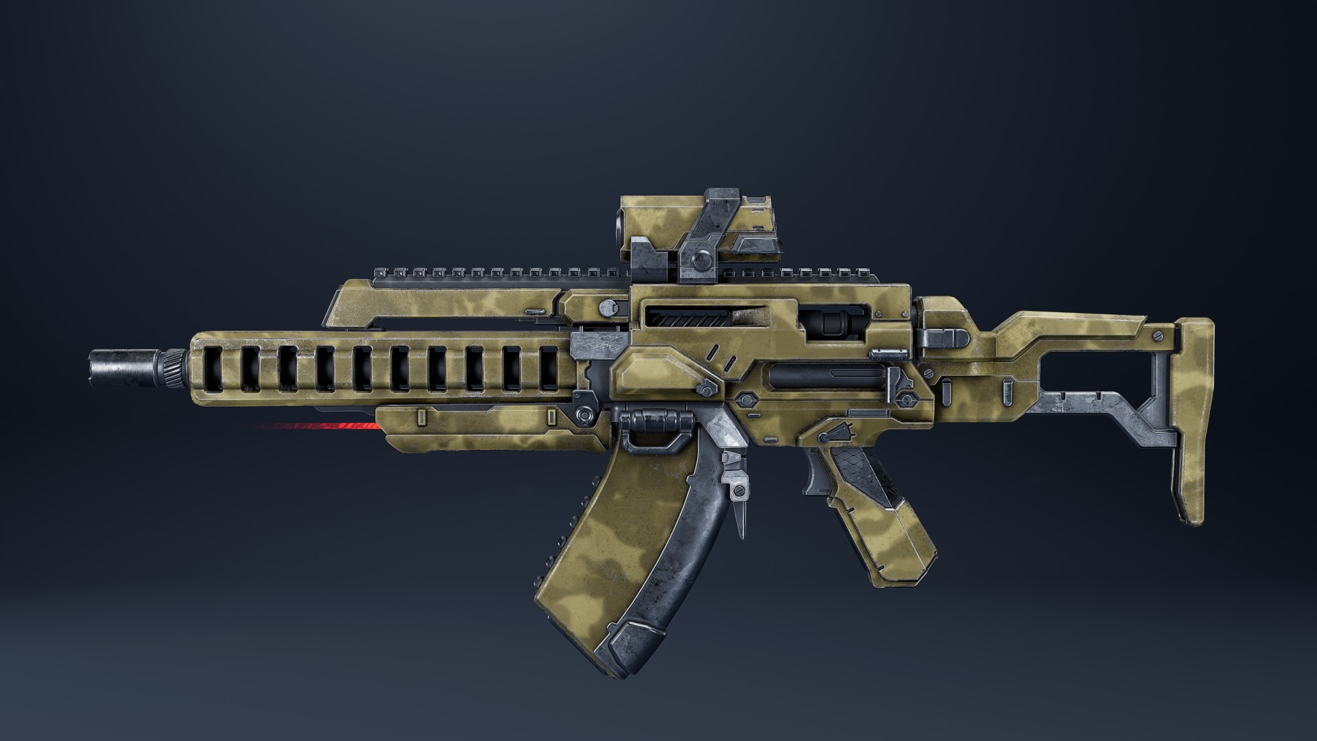 Weapon Sci Fi Pack Vol3 Low-poly 3D model_3