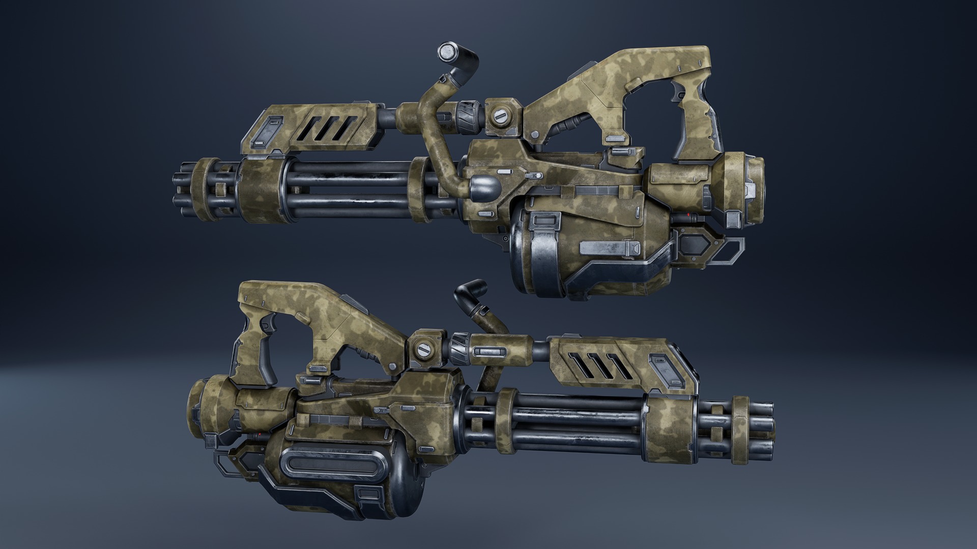 Weapon Sci Fi Pack Vol3 Low-poly 3D model_4