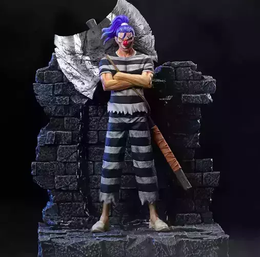 BUGGY fanart - IMPEL DOWN - ONE PIECE - 3D PRINT