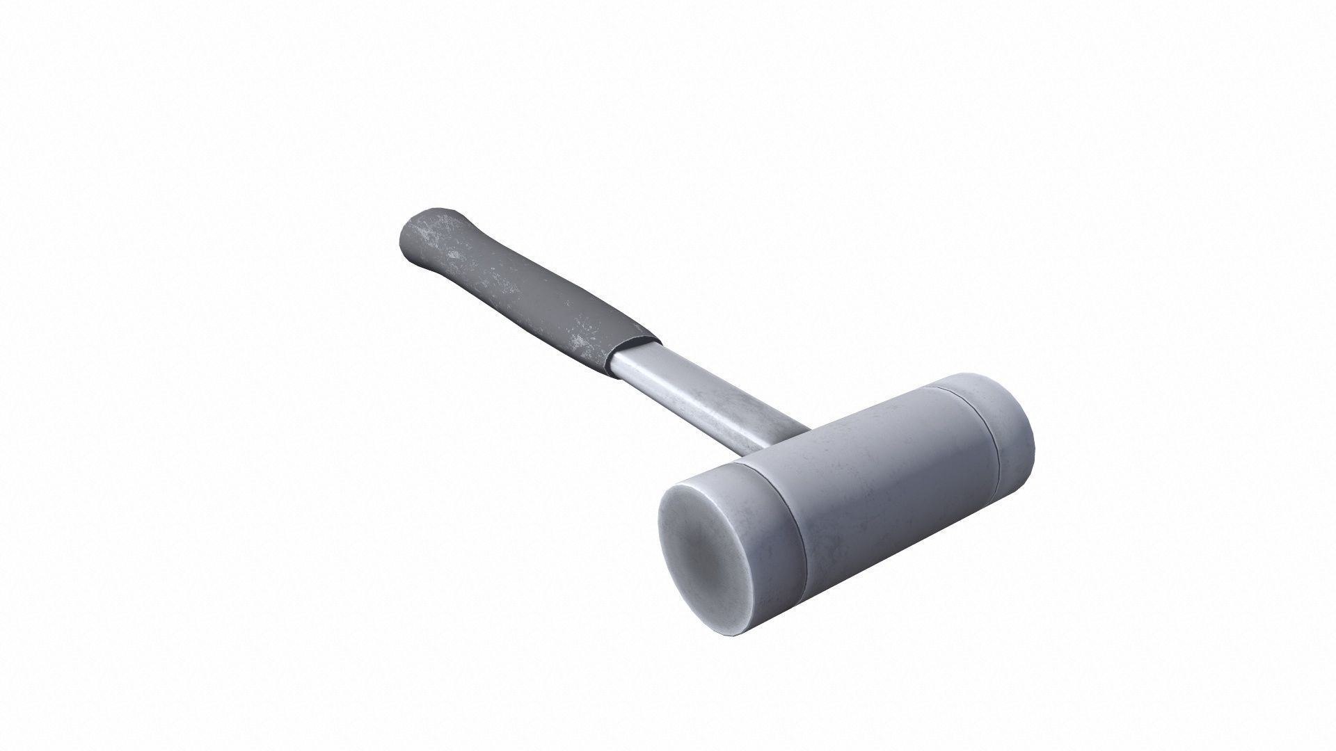 Steal Hammer Low-poly 3D model_3