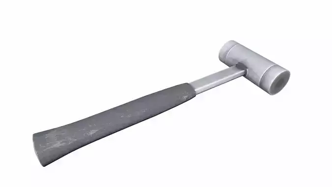 Steal Hammer Low-poly 3D model
